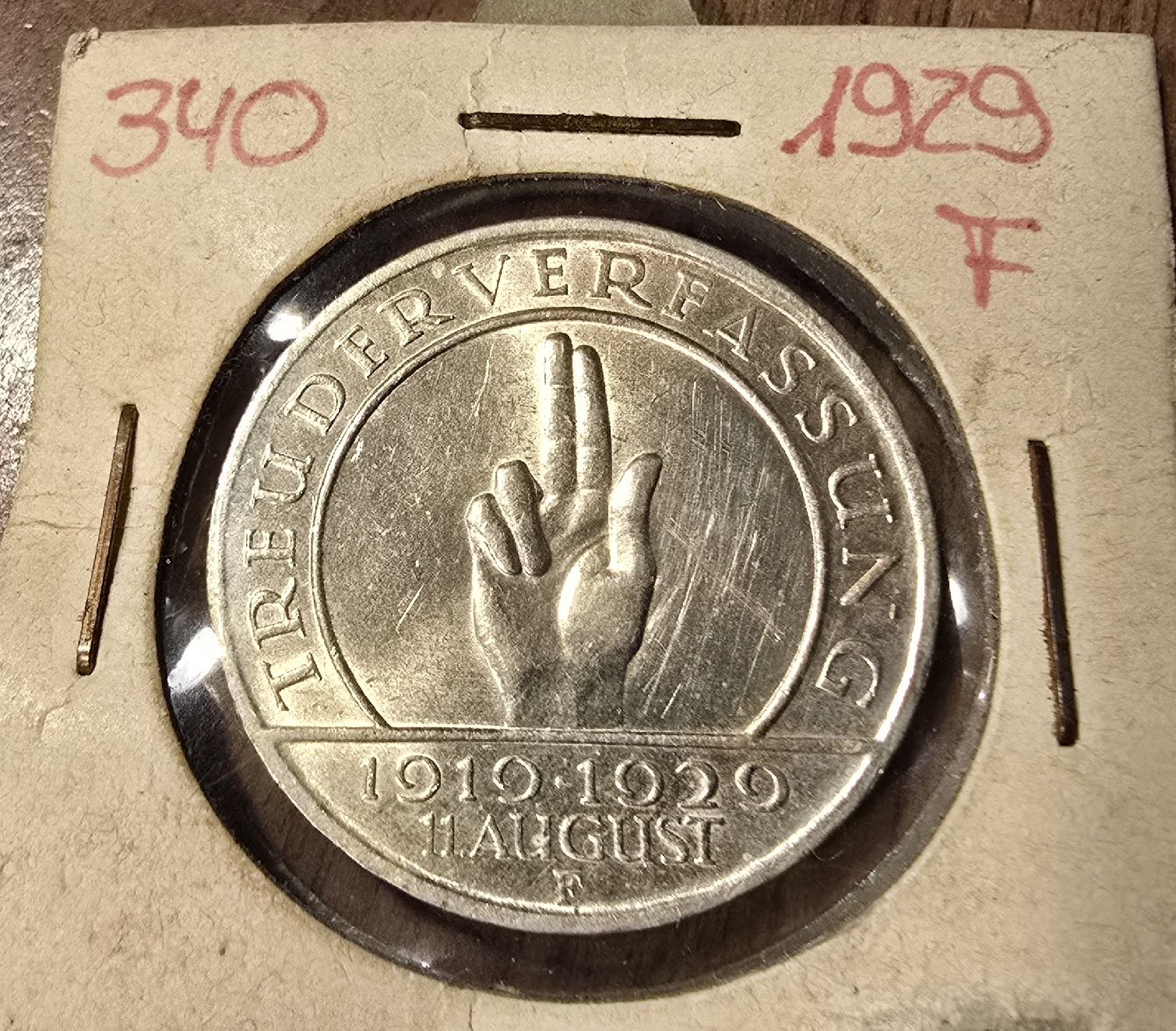 Tutti le monete: 3 Reichsmark 1929 F – Usato da Fehraltorf venduto da jNeher