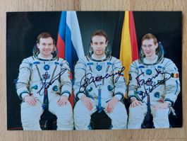 Original Kodak Foto Besatzung von Soyuz TMA-1 / Odissea