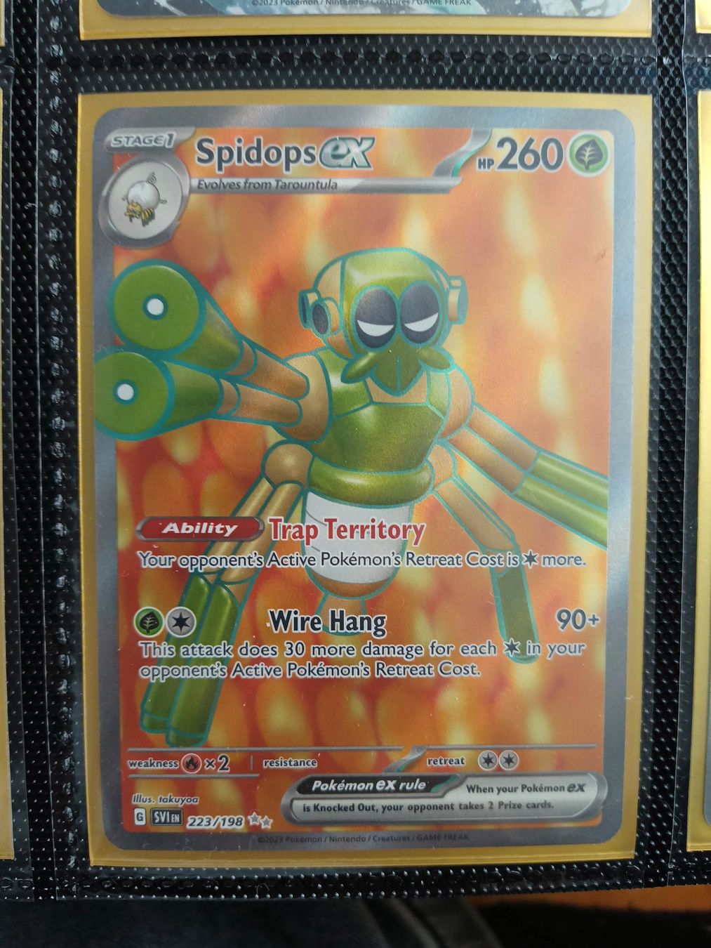 Pokémon Sammelbilder & Trading cards: Spidops ex - Full Art – Gebraucht aus Altstätten SG von GGsGameshop