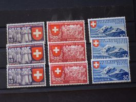 Postfrische Sätze Landesausstellung in drei Sprachen B0509M