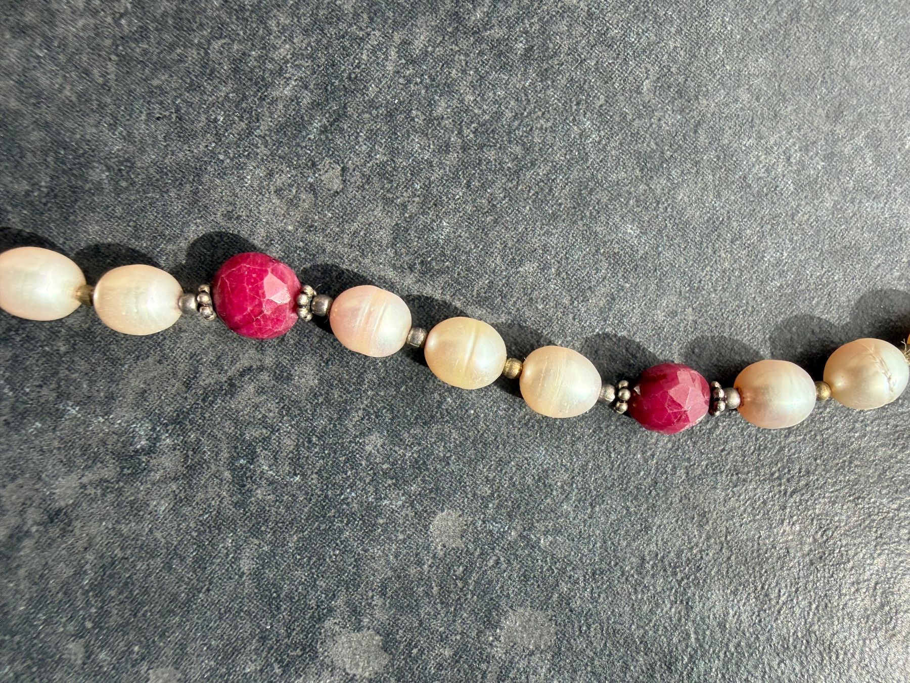 Catenine: Perlen und Rubis kette – Usato da Oberhof venduto da RealStone 5