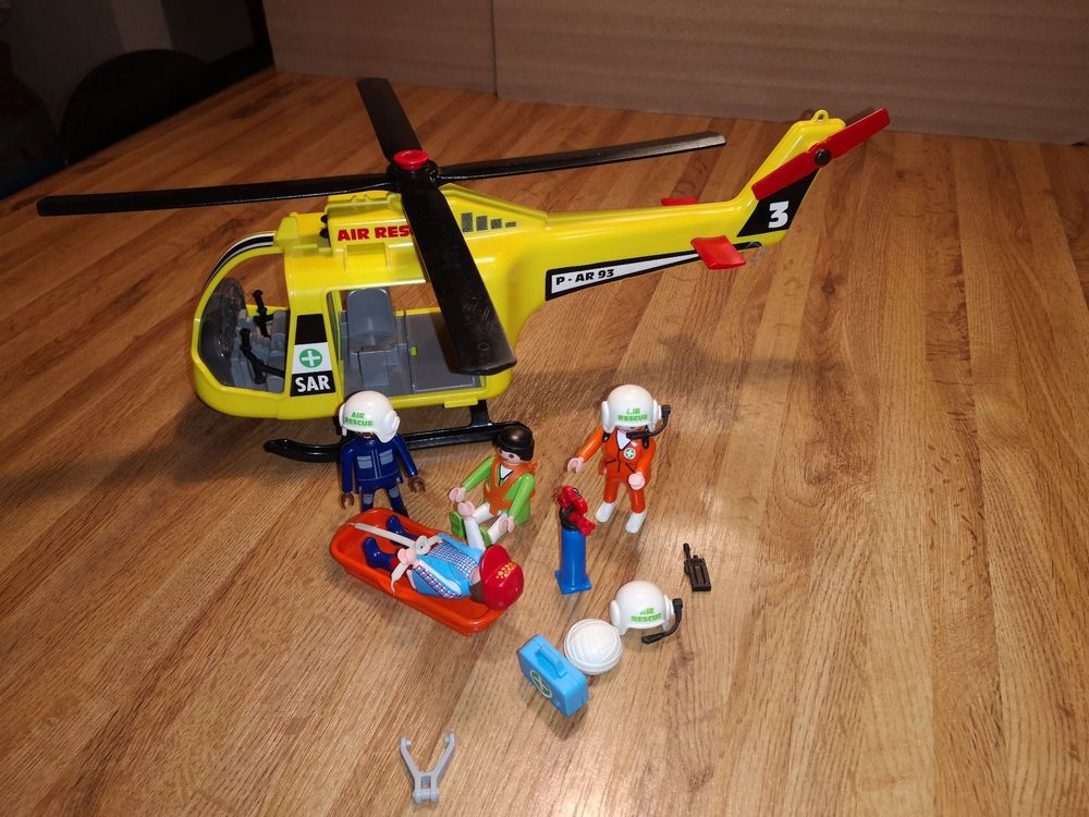 Playmobil - 5428 - Figurine - Hélicoptère De Secours en Montagne