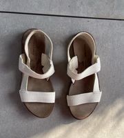 Sandalen DEL CARLO Grösse 37.5 weiss Leder guter Zustand