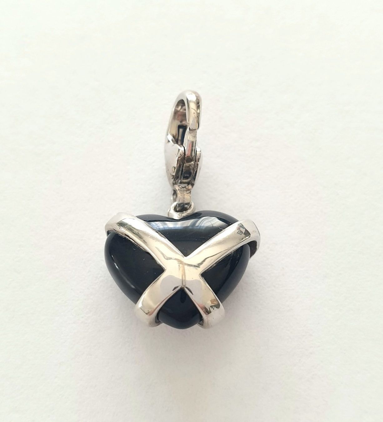 Ciondoli: Charm "Onyx Herz" Silber 925 - Neu – Nuovo e nell'imballaggio originale da Uetikon am See venduto da Coralreef 2