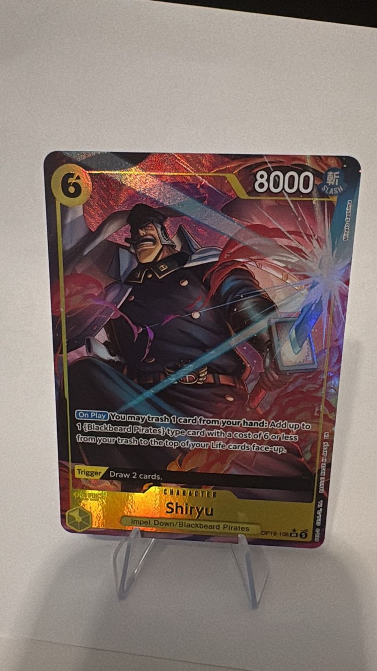 Bandai Carte collezionabili: One Piece TCG - OP16-108 Shiryu – Nuovo (secondo la descrizione) da Birsfelden venduto da alex4127