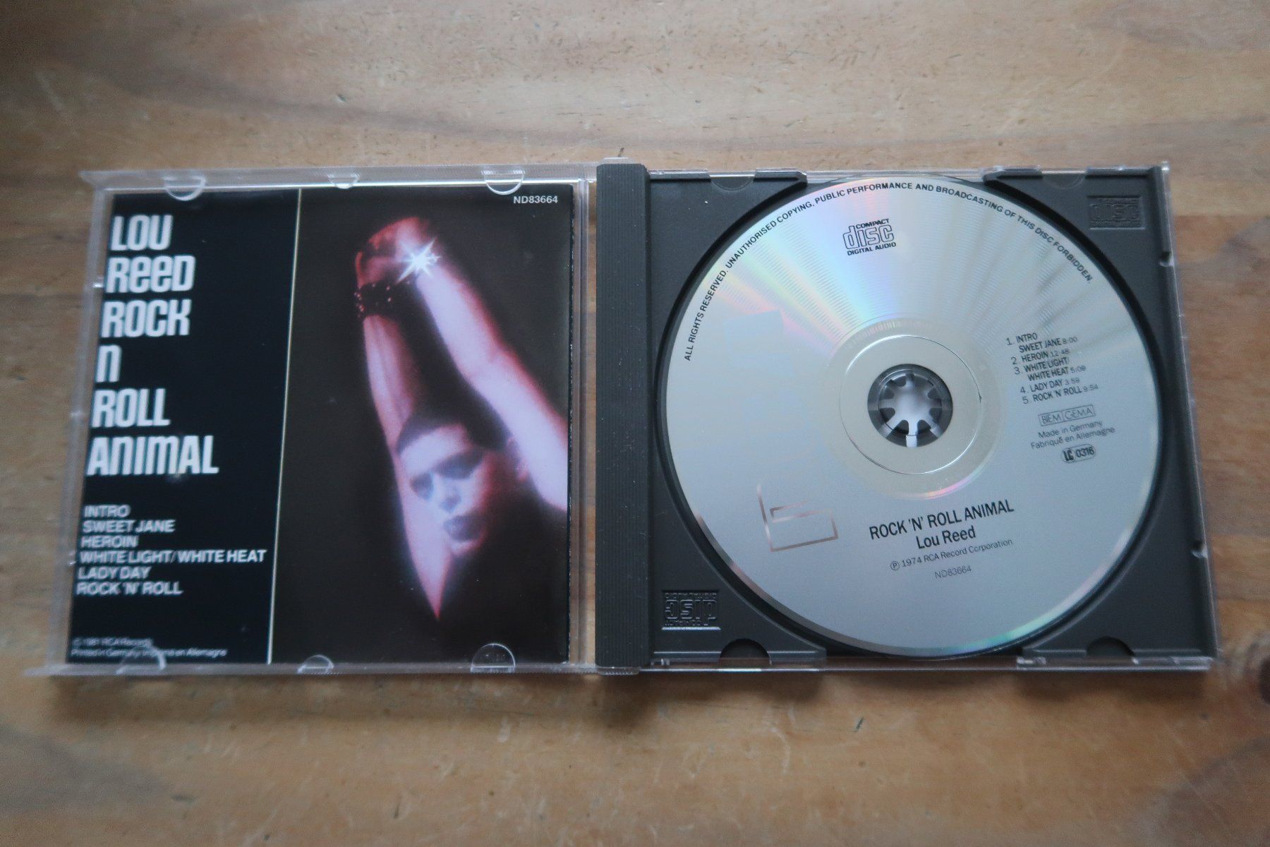 CD: LOU REED - ROCK N ROLL ANIMAL - CD – Usato da Basel venduto da Patiscat 3