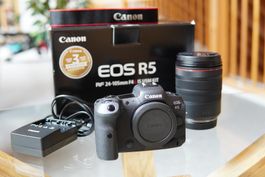 Canon EOS R5 + RF 24–105mm f/4 L IS USM – Top Zustand