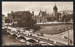 Zürich, Bahnhof und Schweiz. Landesmuse