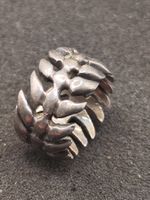 Vintage 925er Silber Unisex Ring nicht poliert top
