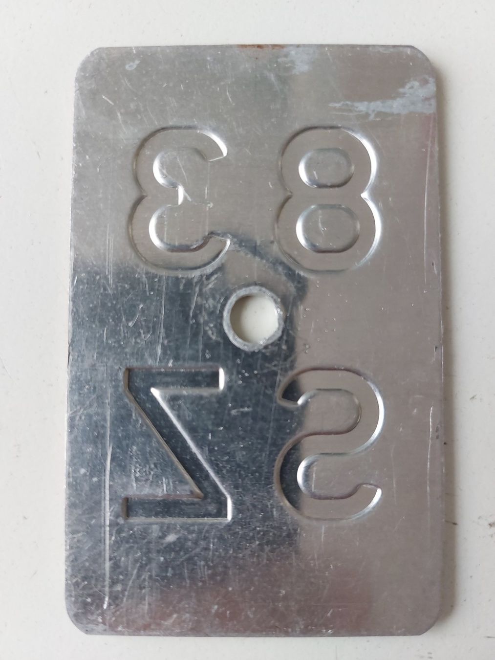 Sachs Insegne: Velonummer SZ 83 Mofanummer plaque Mofa – Usato da Schenkon venduto da Uhu007 1