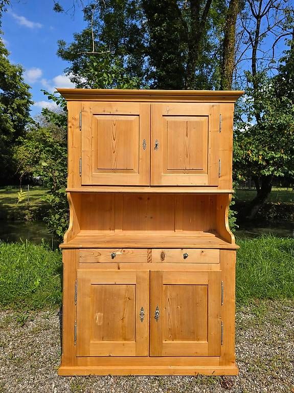 Credenze: Antikes Küchenbuffet / Vitrine / Bauernbuffet aus Tanne – Usato da Bern venduto da Sandroid17