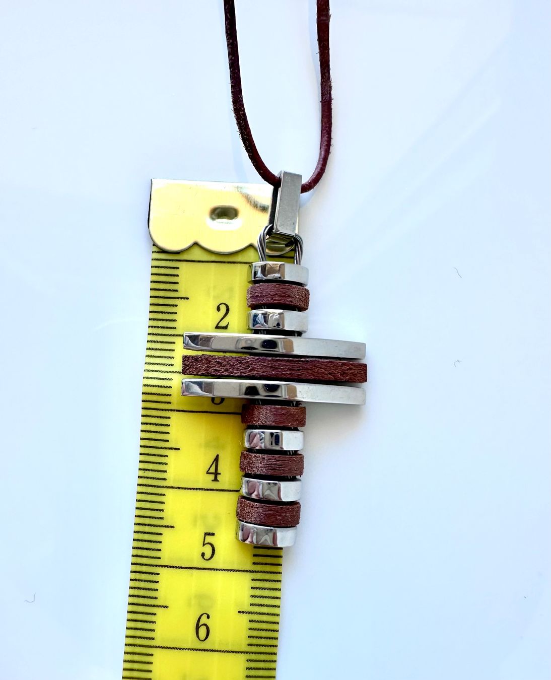 Catenine: Collana COMETE in acciaio e legno – Usato da Agno venduto da Cosmogin1811 5