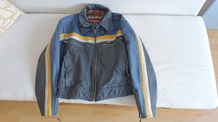 Schwere Motorrad-Lederjacke Chrome Bandits  Gr. XL