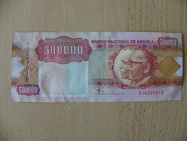 Angola 500000 Kwanzas 1991, P-134, Serie KJ 6287019