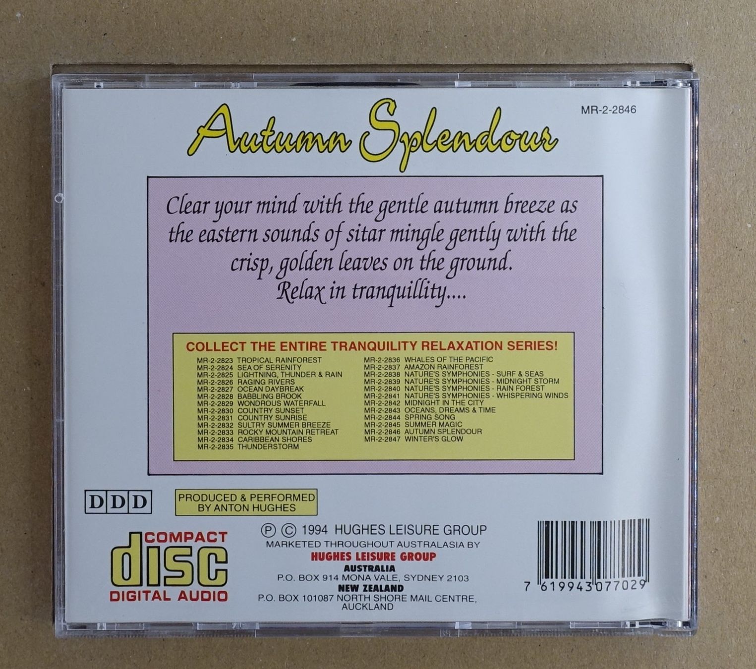 CD: Autumn Splendour - Relaxation Soundscape - T4 – Usato da Sessa venduto da discoverymedia 1