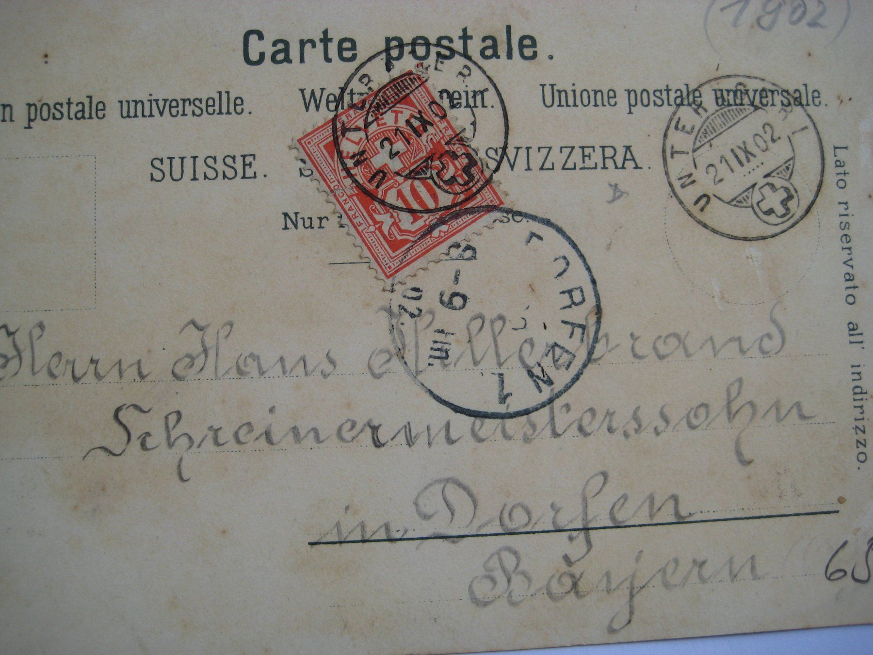 Cartoline postali: AK  Aegeri-See  Kt. ZG – Usato da Freienbach venduto da retlaw02 4