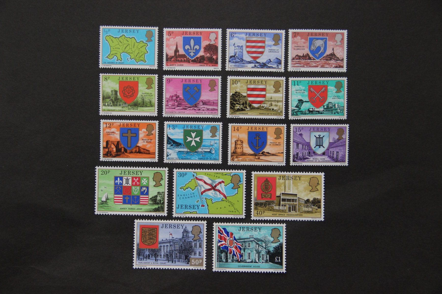 Alle Briefmarken: Jersey 1976 - Definitives** – Neu (gemäss Beschreibung) aus Jona von Southafrica07