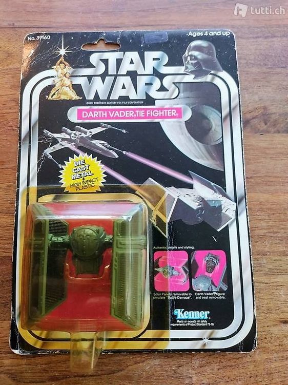 Star Wars Darth Wader Tie Fighter Figur 39160 Kenner OVP | Kaufen auf ...