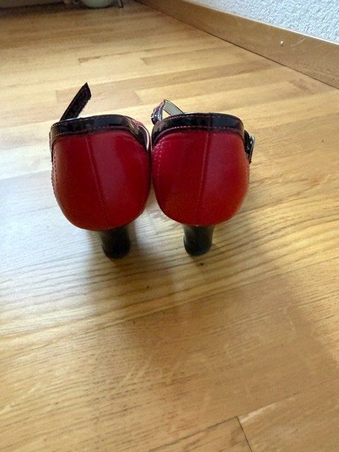 Damenschuhe: Tanzschuhe, Rot-Schwarz, 38 – Gebraucht aus Wichtrach von cimora 4