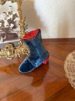 Antiker Stiefel Samt Nadelkissen Hutnadel Kissen Jugendstil