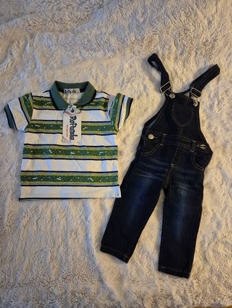 neues Poloshirt & Latzhose 12 Monate
