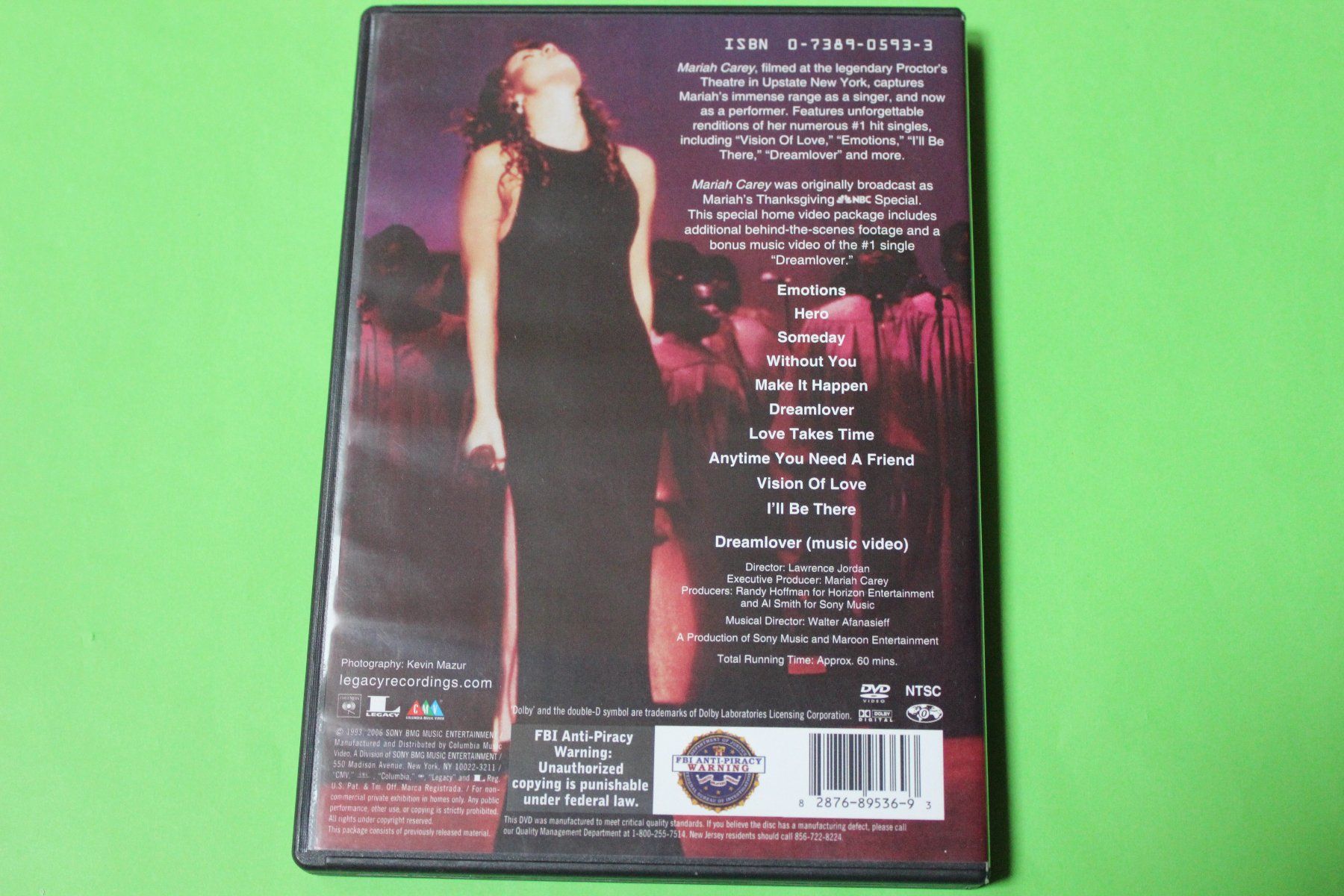 Tutti i DVDs: MARIAH CAREY - KONZERT 1993 DVD – Usato da Tübach venduto da JamesStone 2