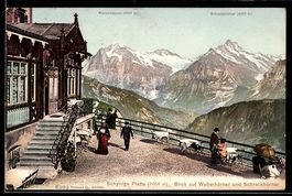 AK Schynige Platte, Blick auf Wetterhörner und Schreckhörner