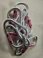 10 Karabinern Isofer mit Schraubsicherung Aluminium!
