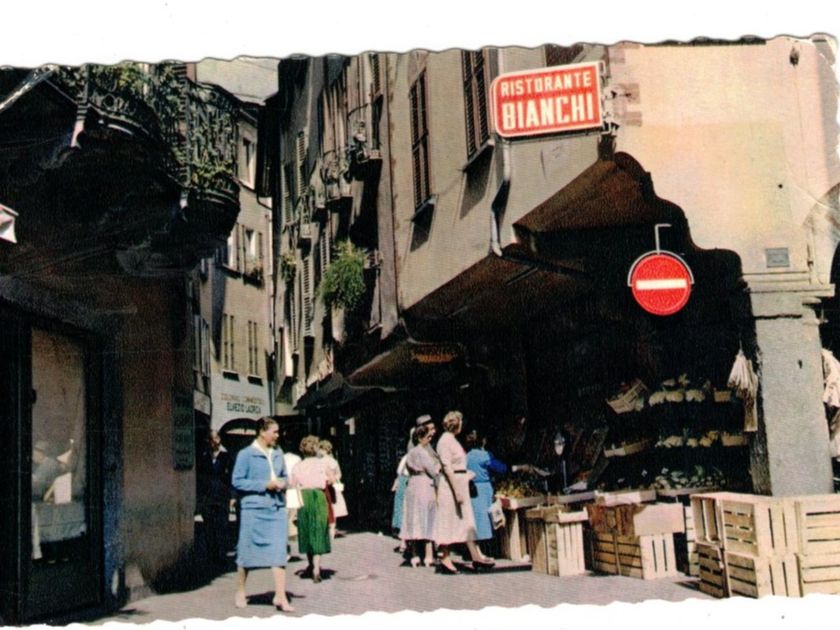 Cartoline postali: LUGANO Via  Pessina  vor 1961 – Usato da Widnau venduto da Seppl480