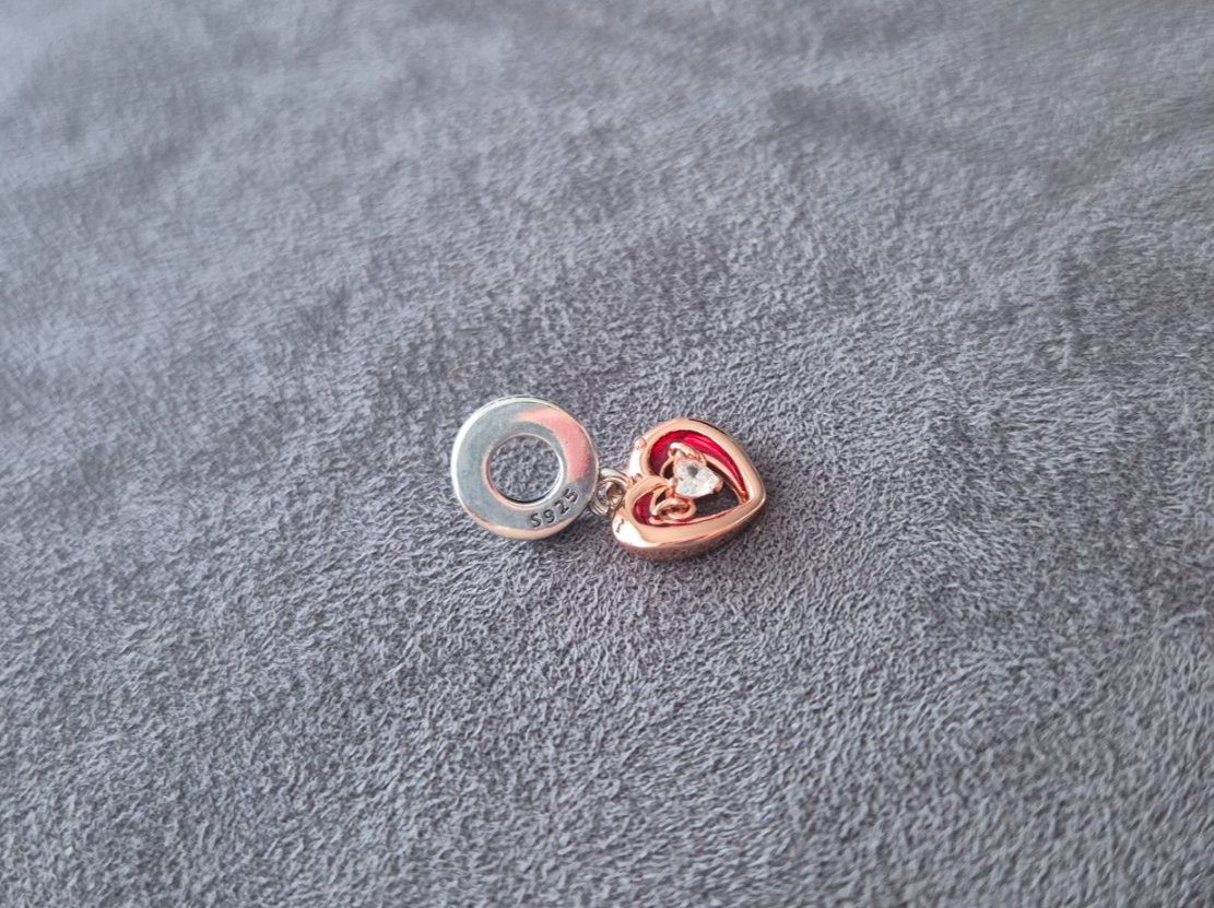 Ciondoli: Silber Charm Herz rosé +Garantie – Nuovo (secondo la descrizione) da Rotkreuz venduto da Carbone_Bijou-Shop 1