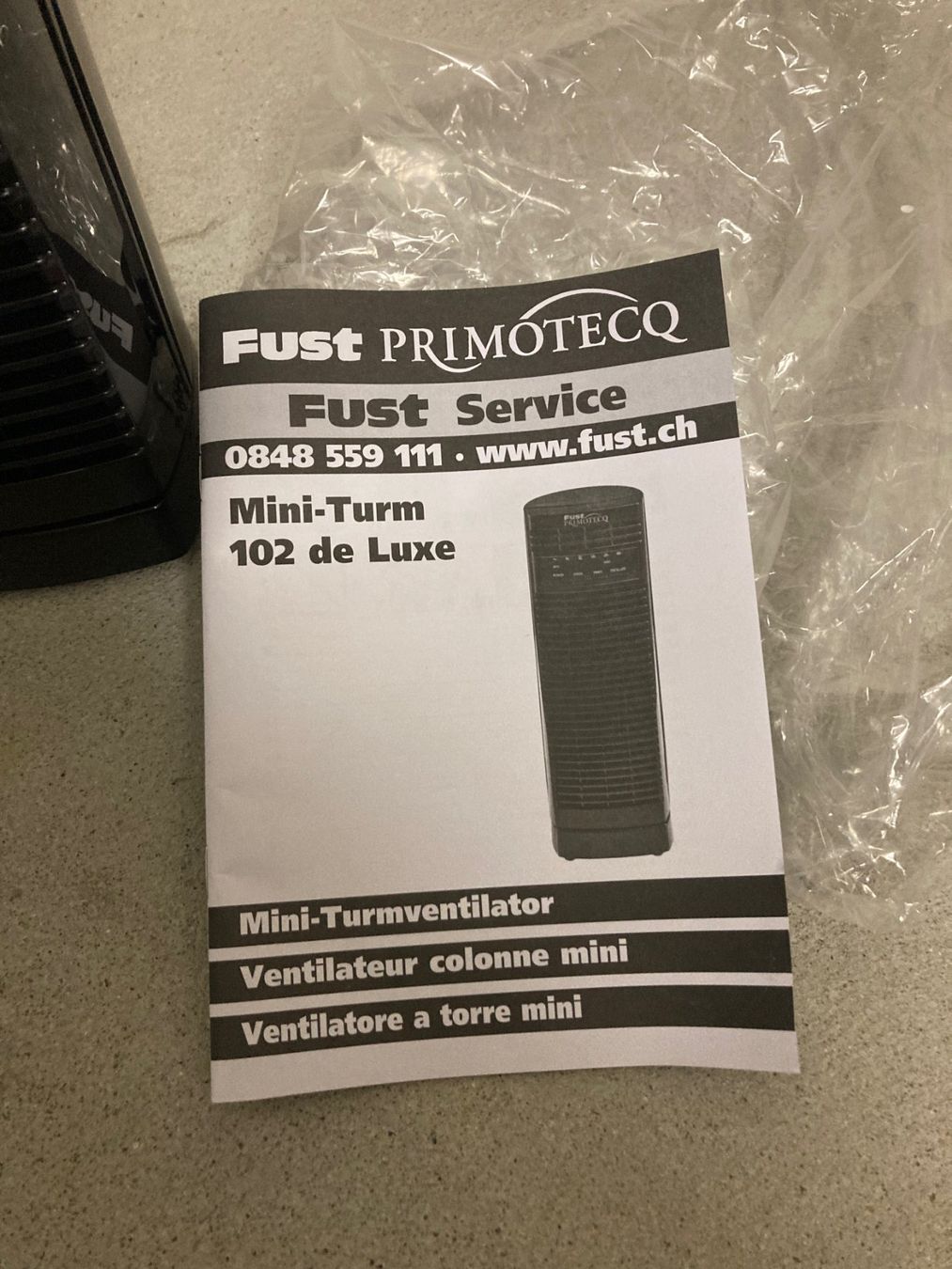 Primotecq Ventilatoren: Ventilator Primotecq Mini Turm 102 DeLuxe – Neu (gemäss Beschreibung) aus Dielsdorf von Chantal1988 3