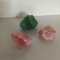 Edelstein: Rosenquarz und Aventurin - Heilsteine Rohsteine