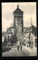 Rheinfelden, Blick zum Obertorturm mit W
