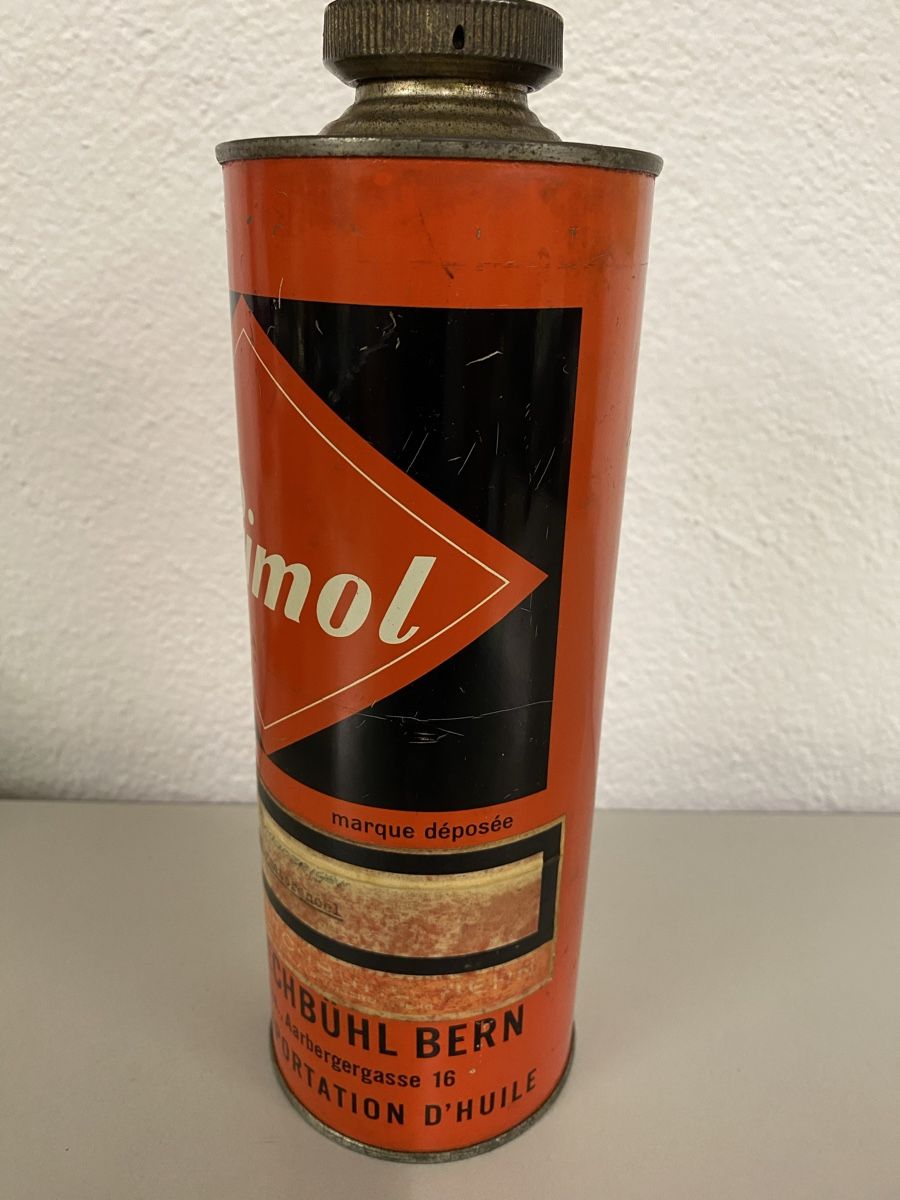 Ancien et rare bidon d’huile Primol Berne en bon état, vide. (Gebraucht ...