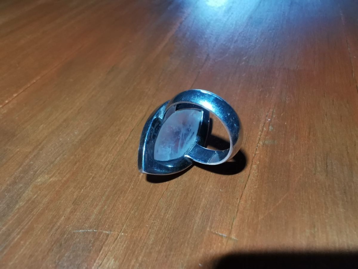 Anelli: Fingerring silber mit Mondstein – Usato da Rüschegg Heubach venduto da sharky81 1