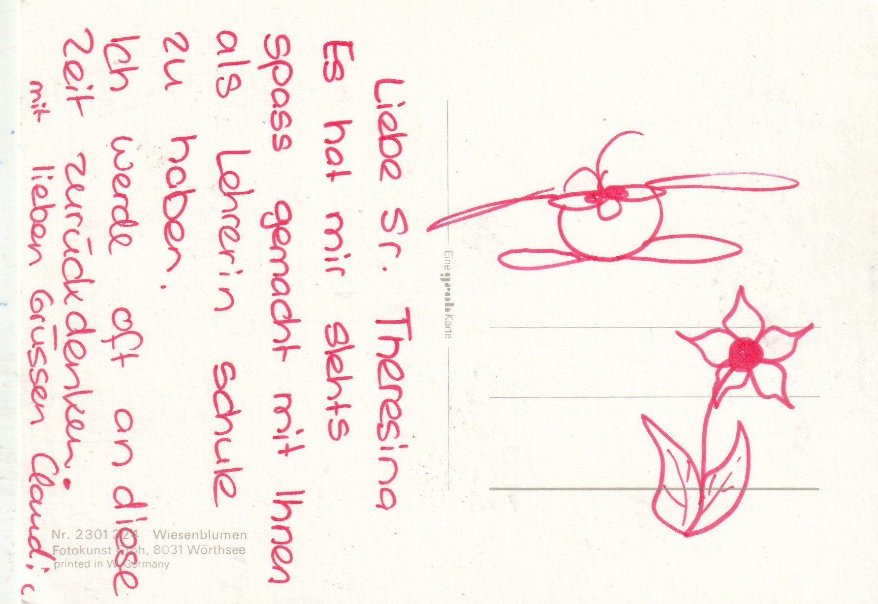 Cartoline postali: Blumenkarte – Usato da Lumbrein venduto da made02 1