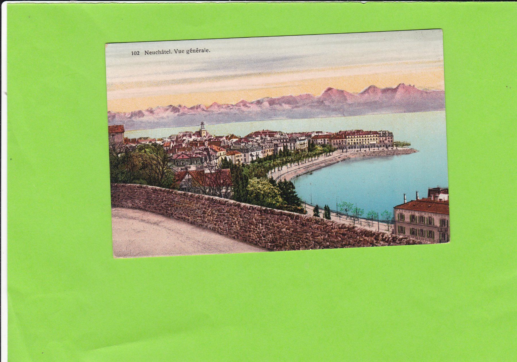 Cartoline postali: Neuchâtel-vue générale – Usato da St. Peterzell venduto da neckertal