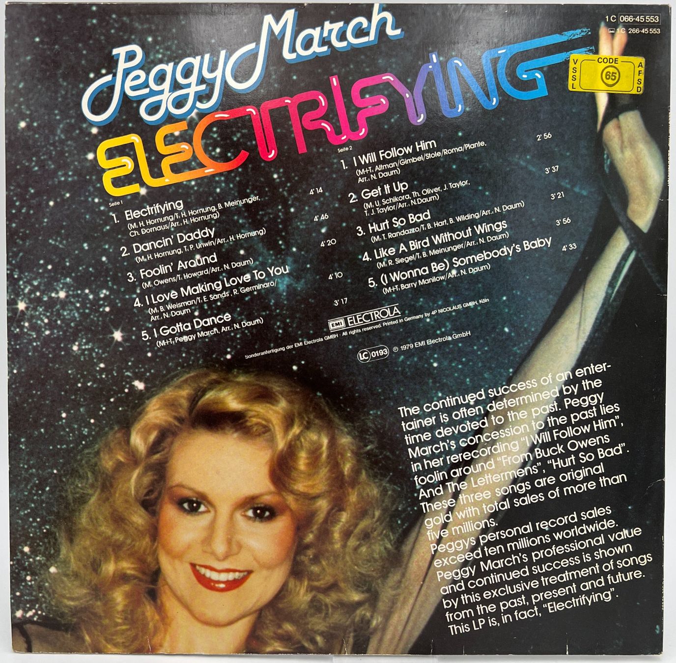 Dischi in vinile: Peggy March Electrifying LP 1979 EMI Electrola – Usato da Häusernmoos venduto da platten-teller 1