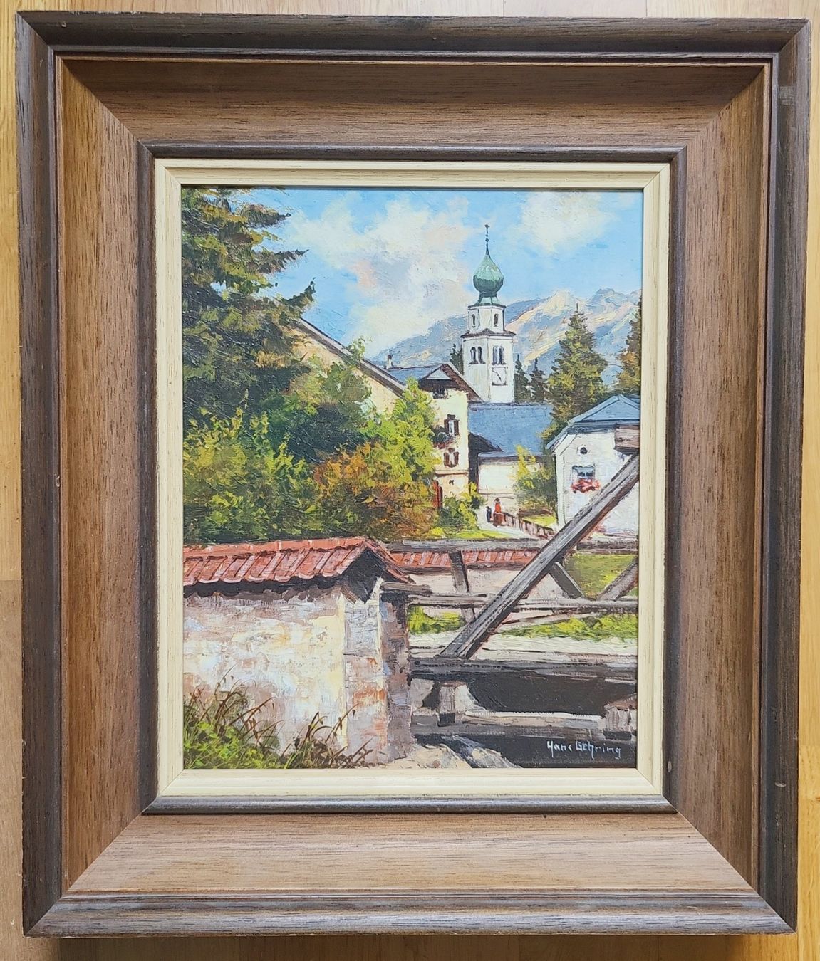 Tableaux: Madulain im Engadin, Ölgemälde – D'occasion à Muttenz par Mithrur