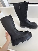 Boots mit Plateausohle, Gr. 38