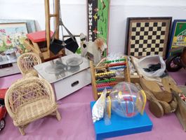 Lot antike Spielsachen für Sammler / Flohmarkt usw.