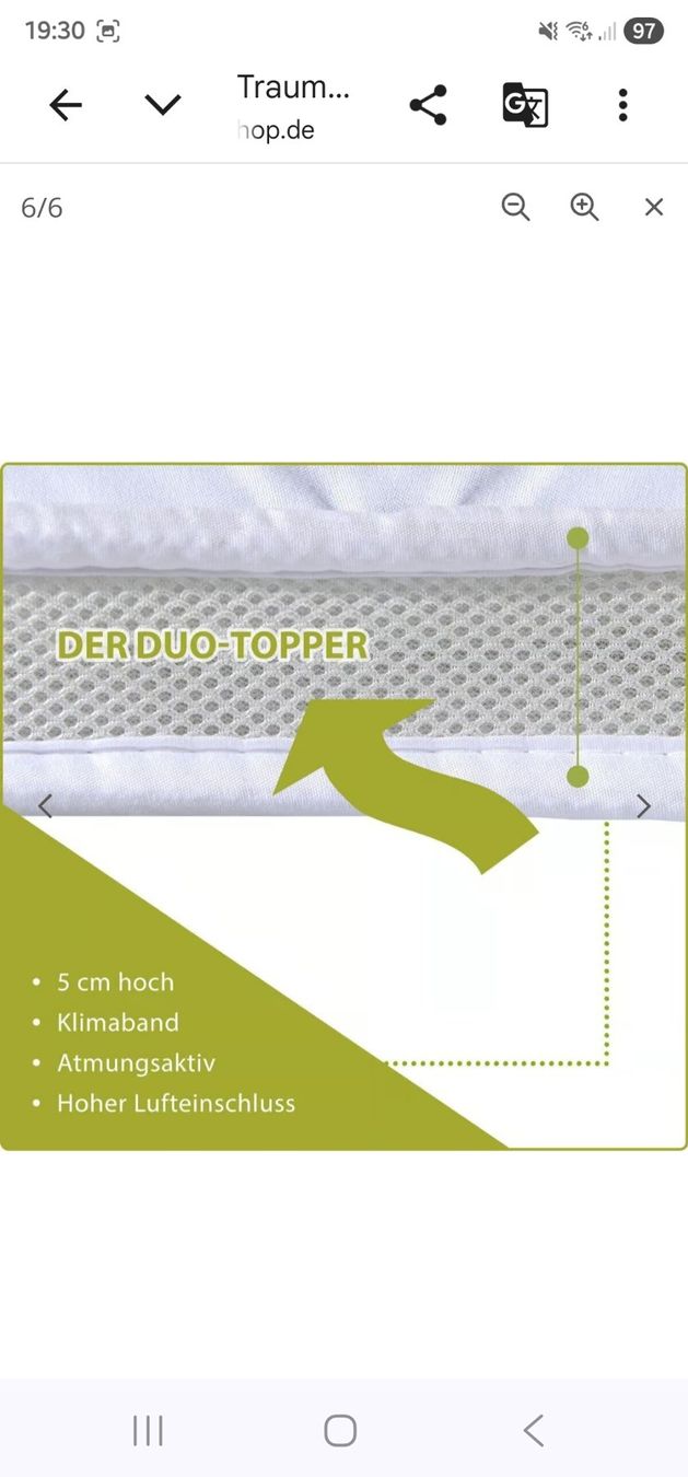 Materassi: Matratzentopper 180 x 200 – Nuovo (secondo la descrizione) da Brittnau venduto da Snowli74 3