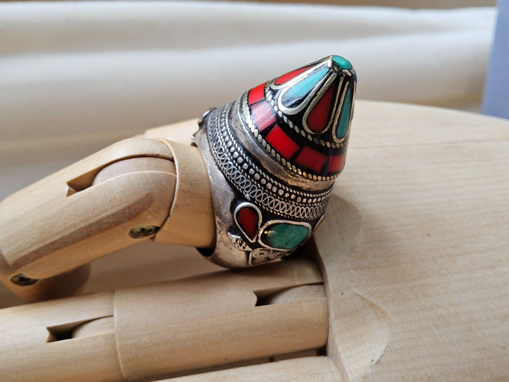 Anelli: Statement Tibet Silberring Unisex, Grösse 60 – Usato da Zürich venduto da helsan 5