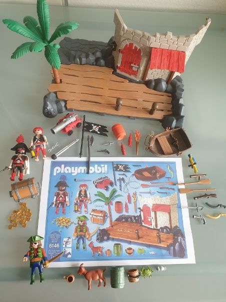 PLAYMOBIL RÉF 6146 - Superset Forteresse Pirates Personnages