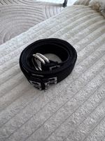 Ceinture noire et blanche, taille ajustable