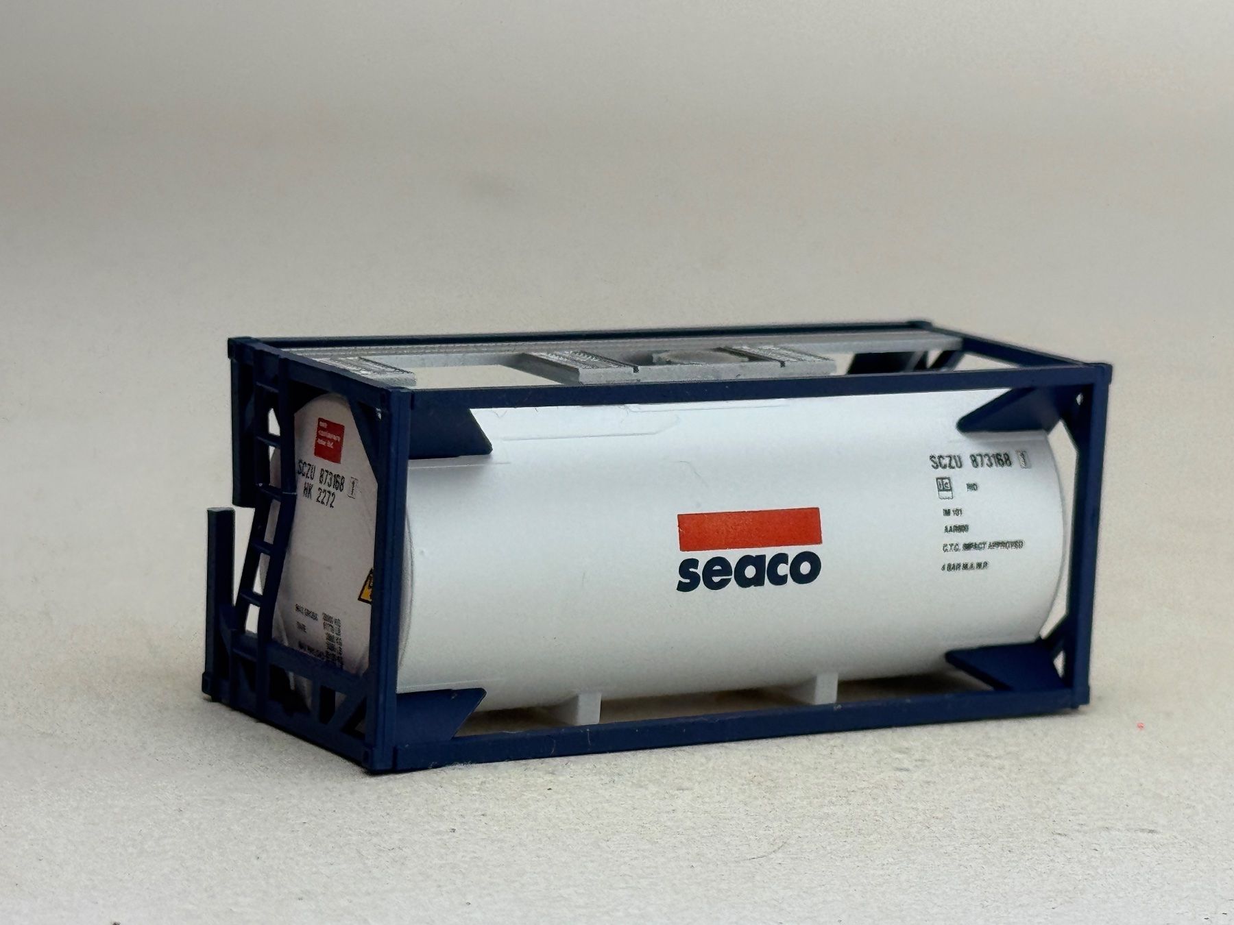 Modellini di ferrovie: EB- 20 Ft. Tank Container Seaco – Usato da Elm venduto da Wikmtz 1