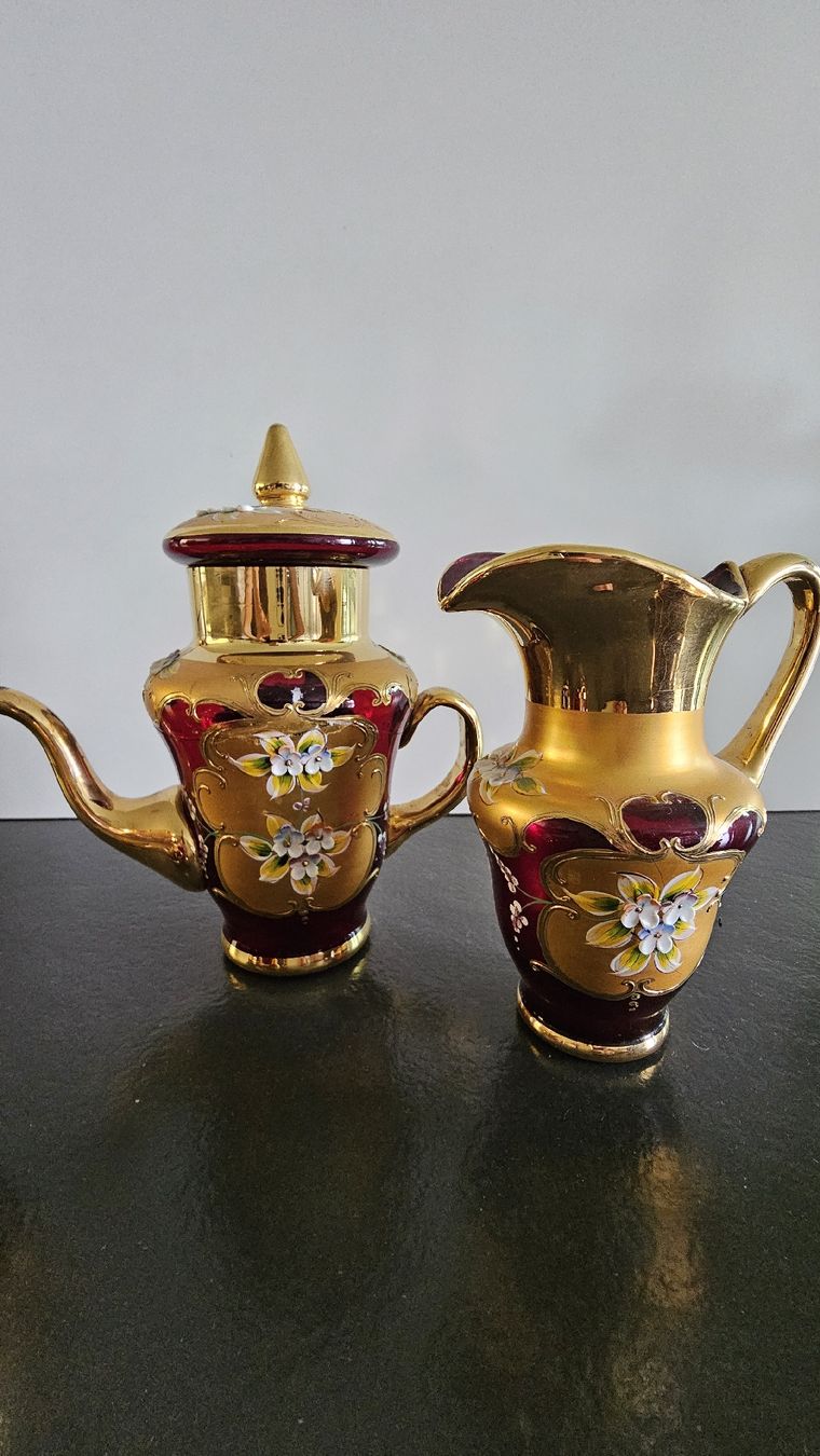 Alle Dekorationen: Venezianisches Kaffee-Service mit Golddekor – Gebraucht aus Richterswil von furlan 4