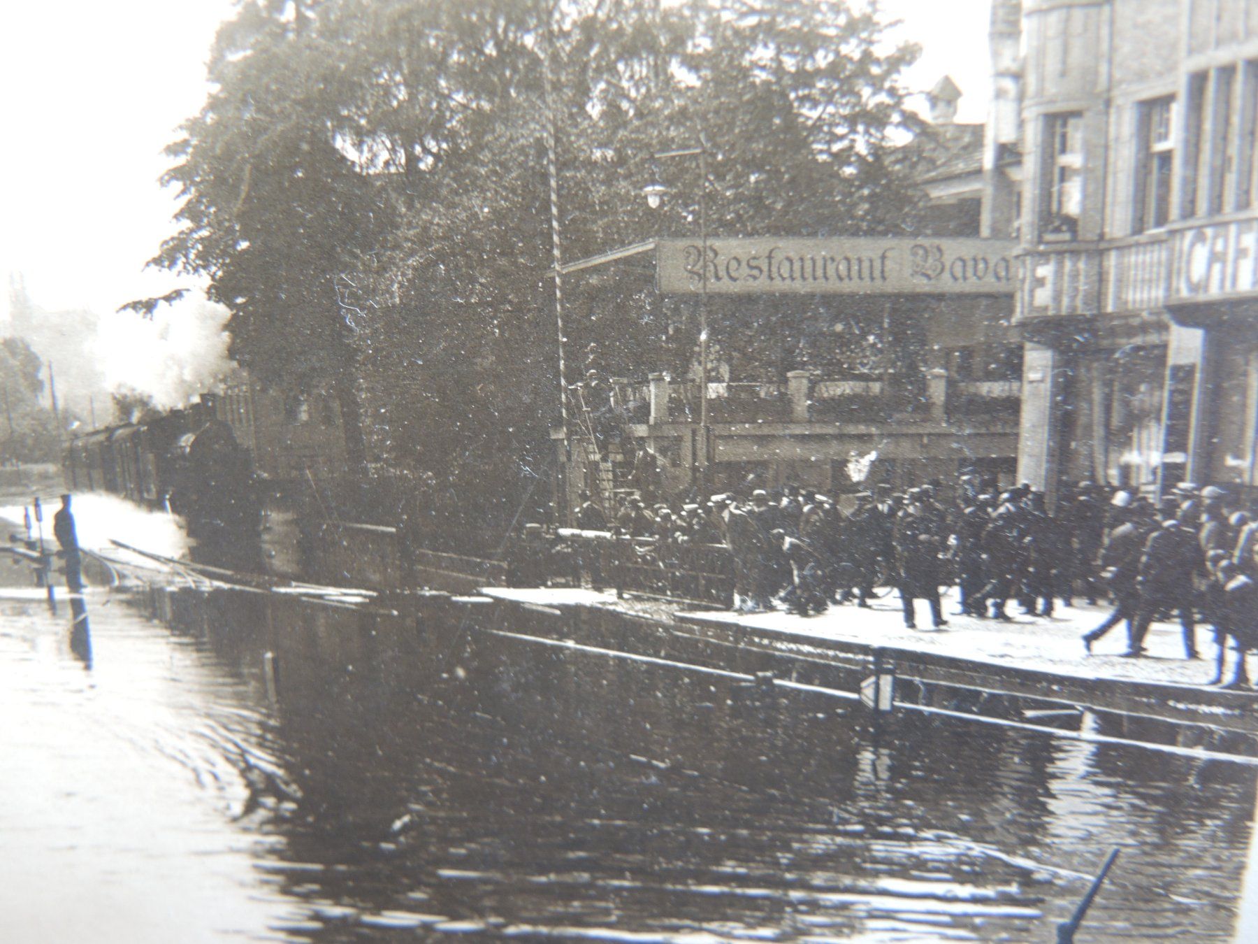 Cartoline postali: Rorschach Hochwasser Chabisplatz Rest. Bavaria Ansichtskarte – Usato da Rorschach venduto da maeck8 4