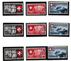 3 Markensätze 1939 - SCHWEIZERISCHE LANDESAUSSTELLUNG ZÜRICH
