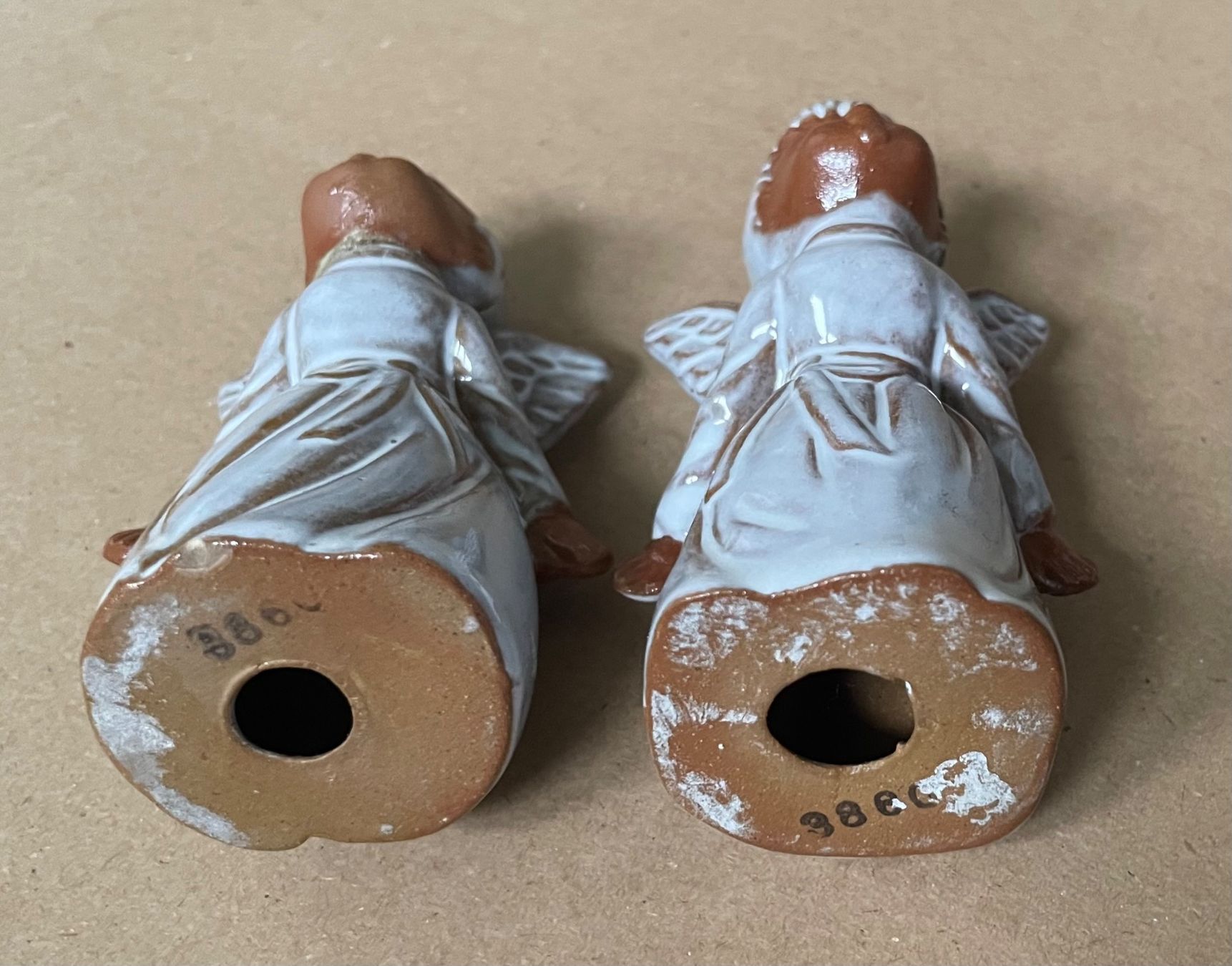 Statuette: 2 schöne Keramik Engel E – Usato da Baar venduto da bricksandmore 1